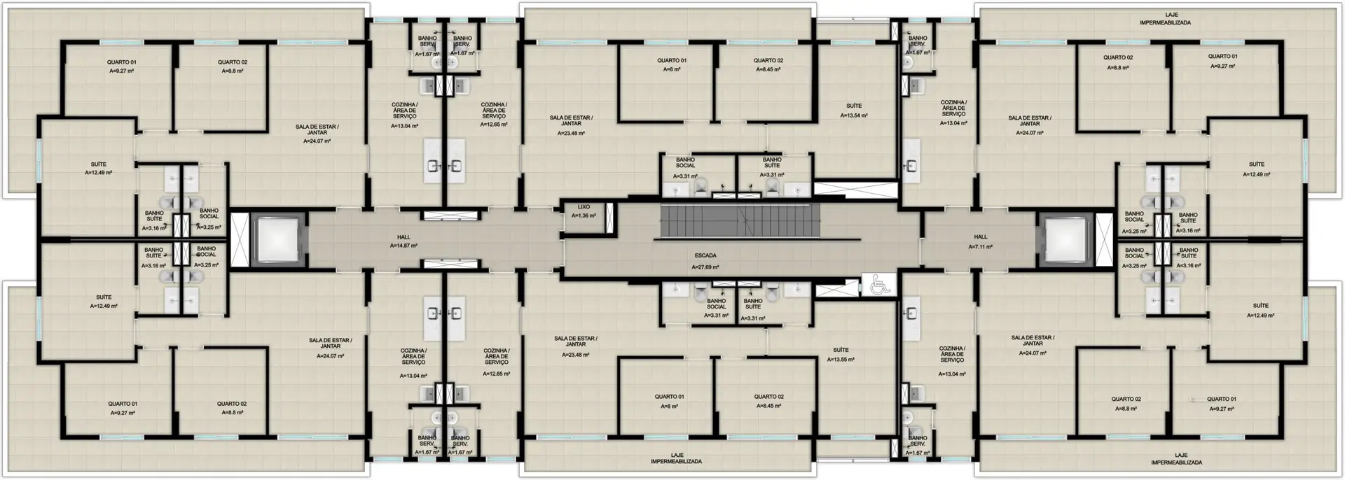 14° Pavimento - Apartamentos