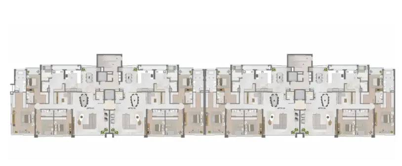 Pavimento tipo (1° ao 5 °)